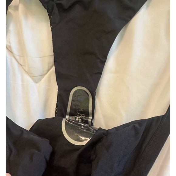 Beach Bunny Ava Skimpy Bikini Bottoms Black Mesh Gold Detail Adjustable XL NWT - Picture 8 of 10